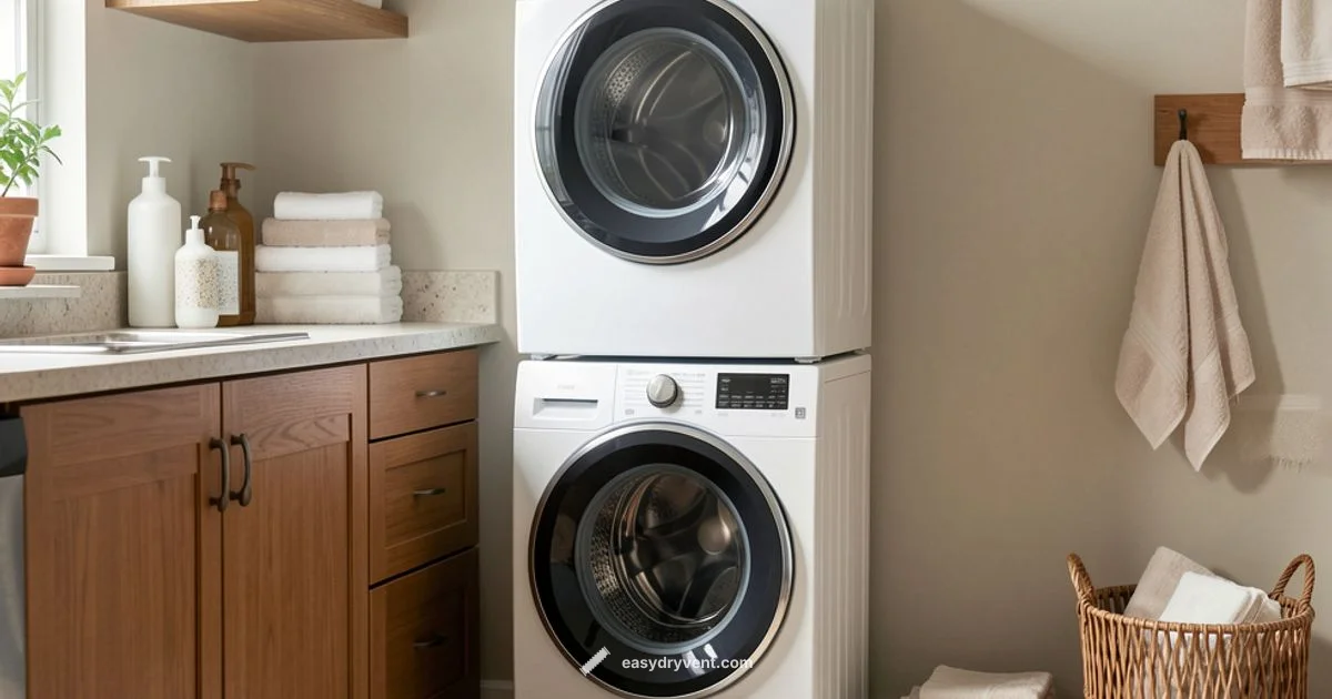 Stacked Laundry Setup - Easy DryVent