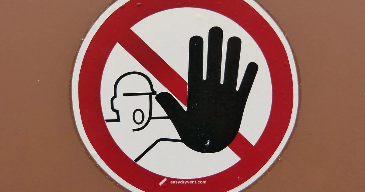 No Dryer Sign Guide - Easy DryVent