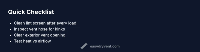 Checklist: Dryer airflow and vent maintenance