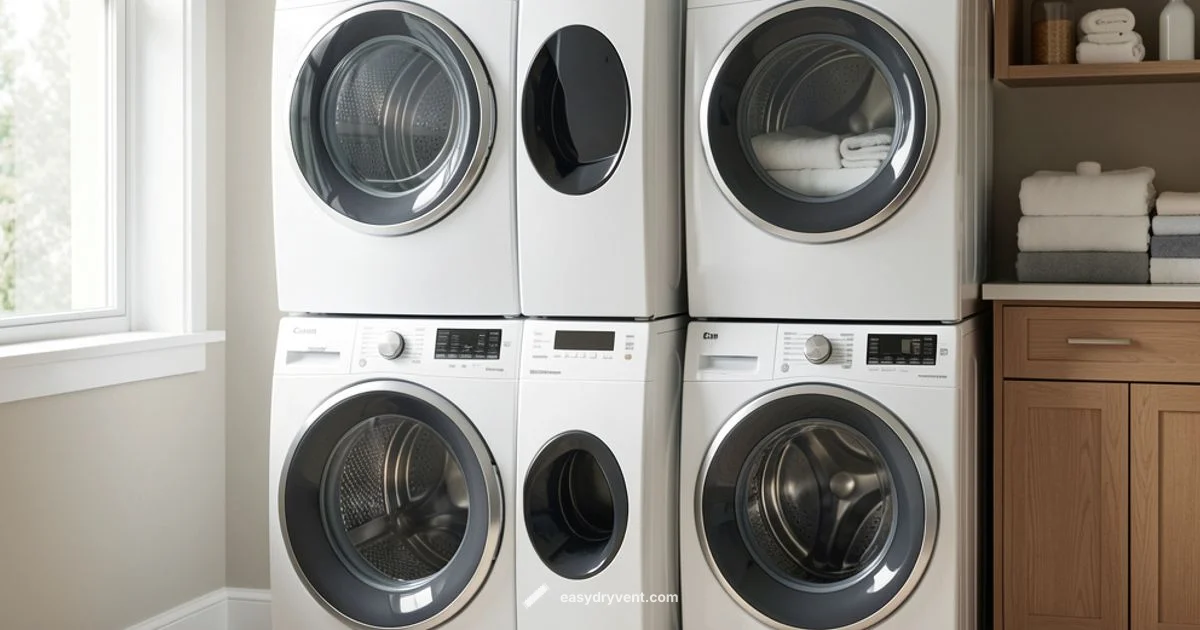 Stacked Laundry Setup - Easy DryVent