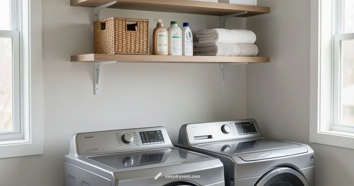 Overhead Laundry Storage - Easy DryVent