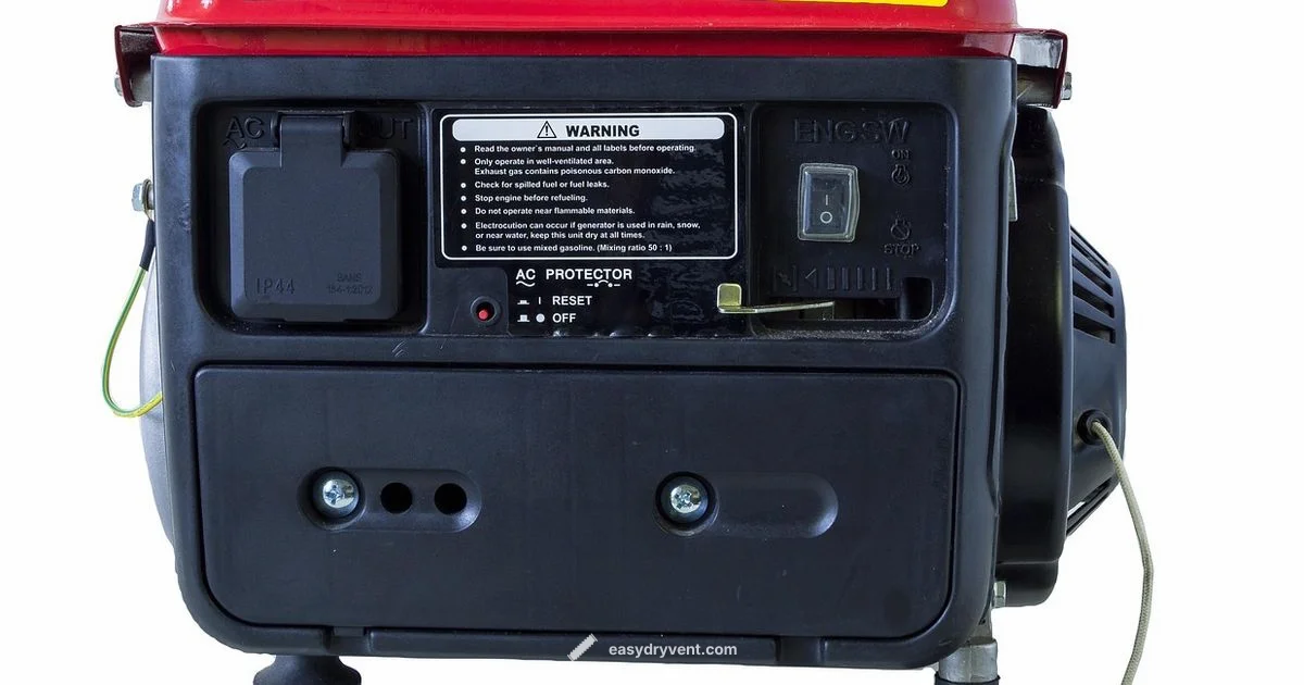 Dryer Generator Safety - Easy DryVent