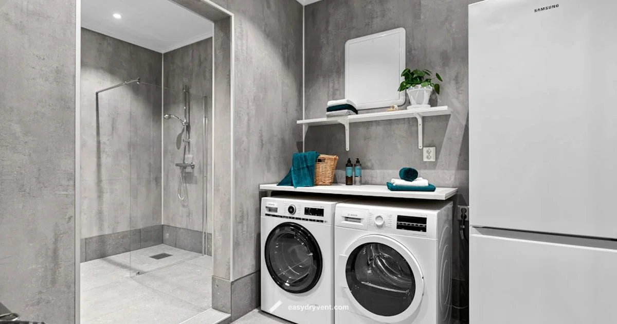 Stacked Laundry Cupboard - Easy DryVent